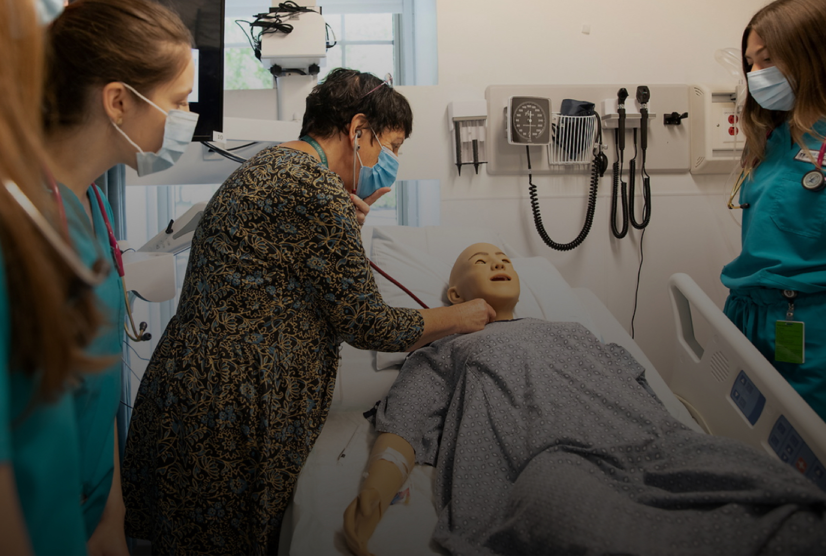Students working in the Simulation Lab.