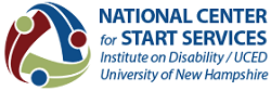 NCSS Logo consisting of Blue, red and tan circles over the same color swishes in a loop