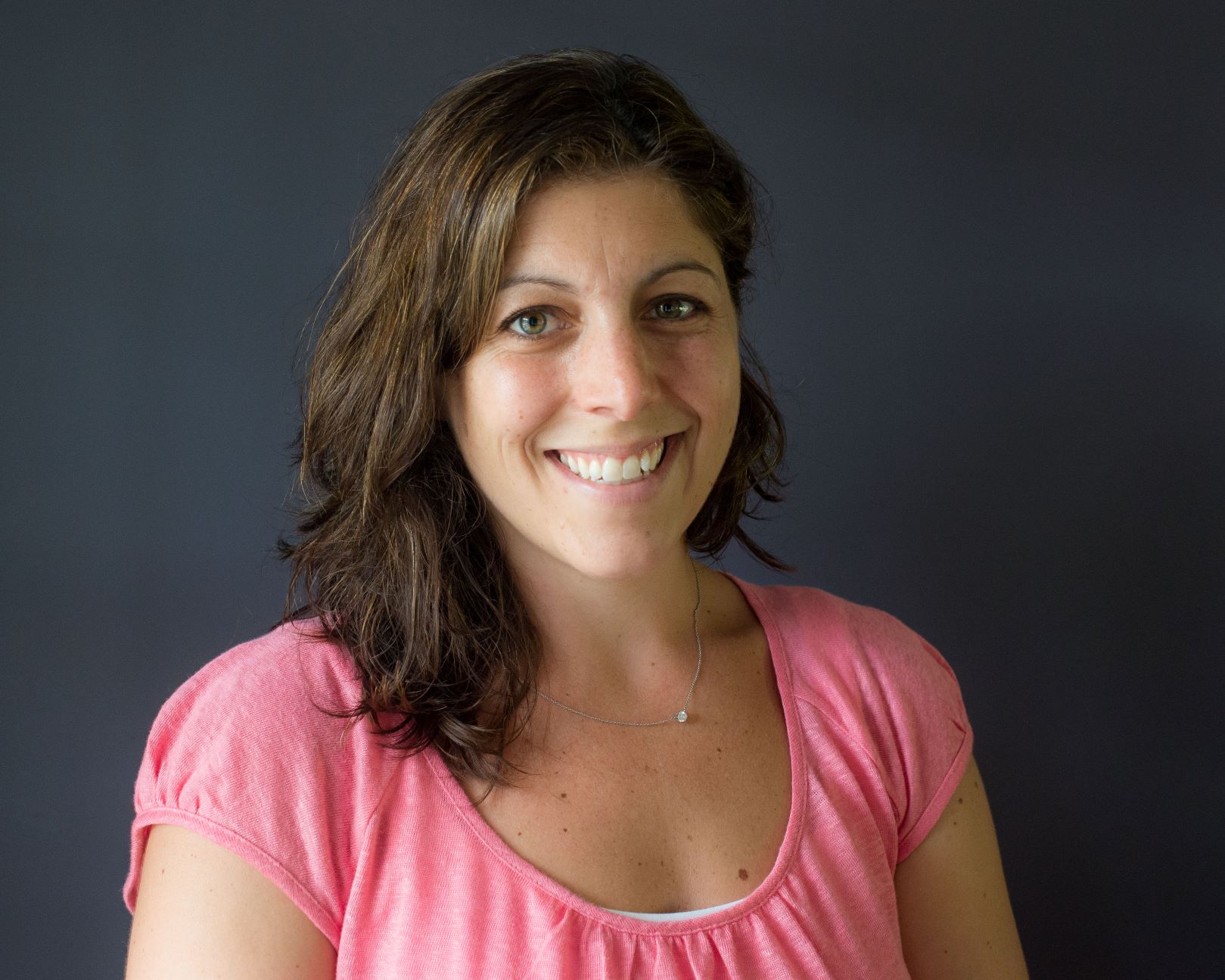 Amy Kearns in pink shirt