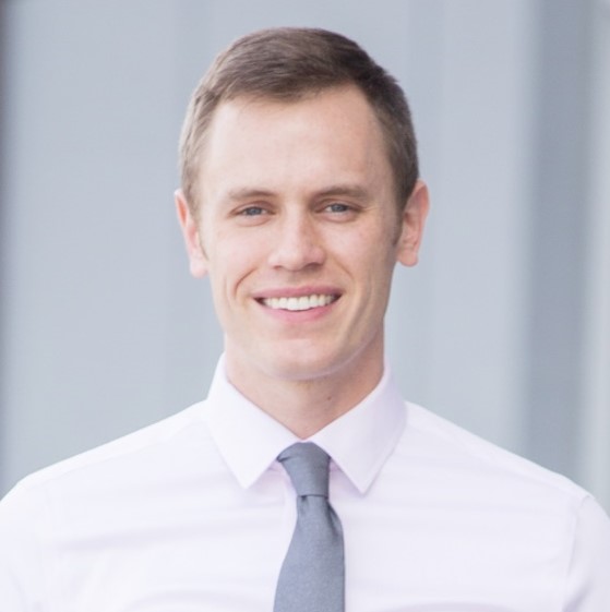 Zachary Morseth in grey tie