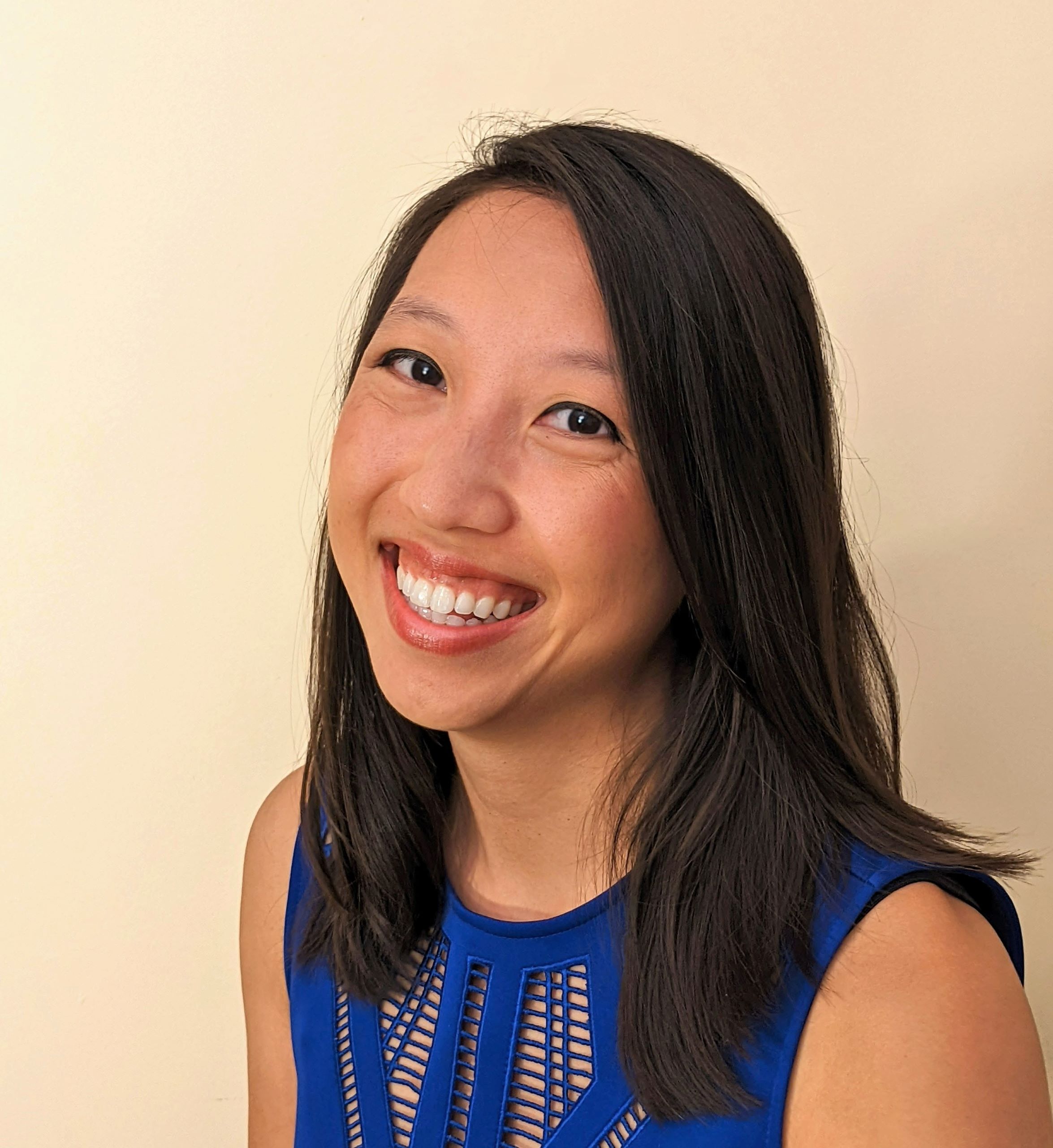Rebecca Pham in blue shirt