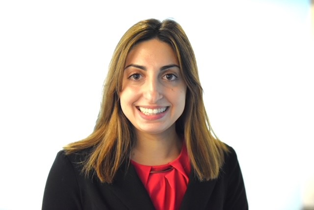 Alexa Lonigro in red shirt and black blazer