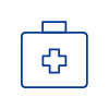 illustration of a medicine bag with a medical cross on it