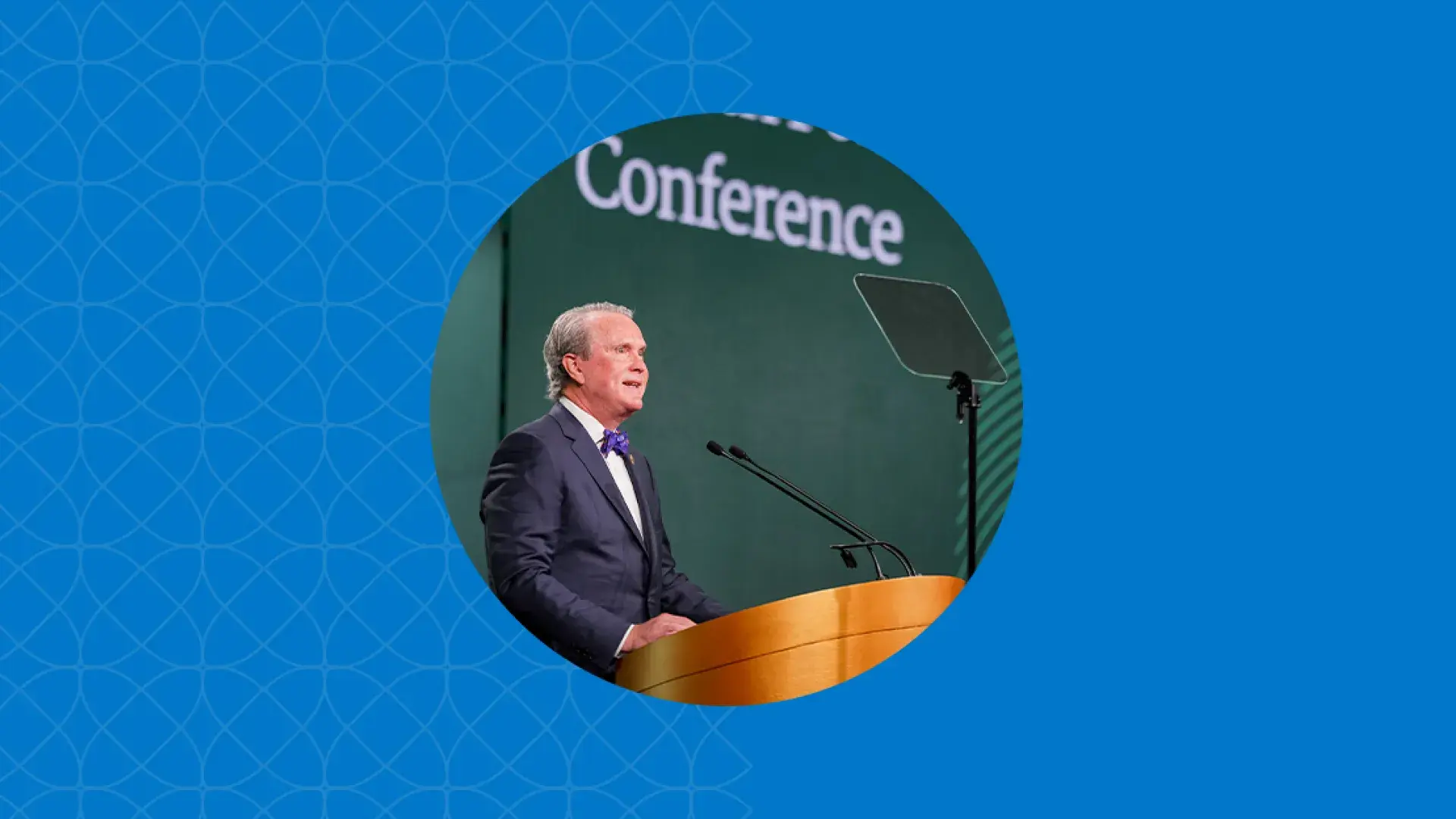 ken white speaks at a conference