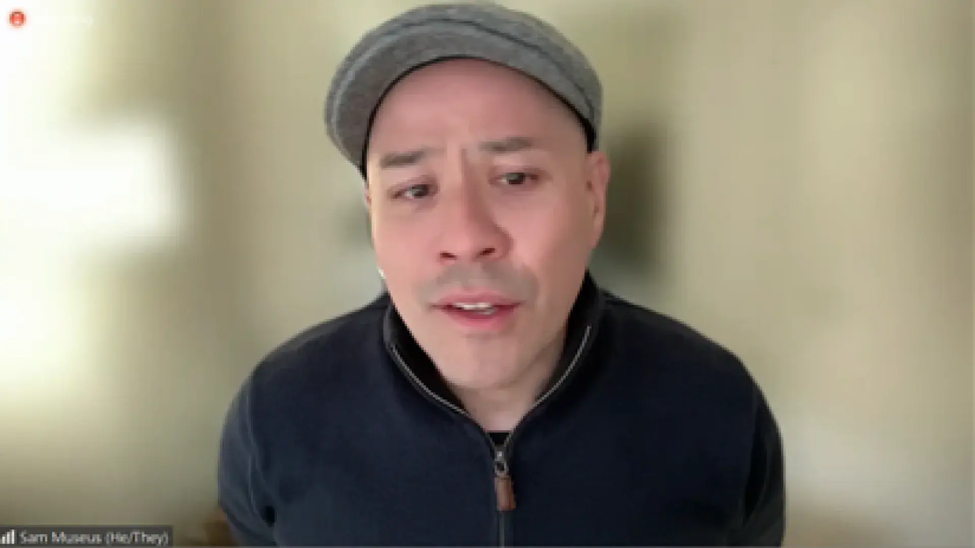 man speaking