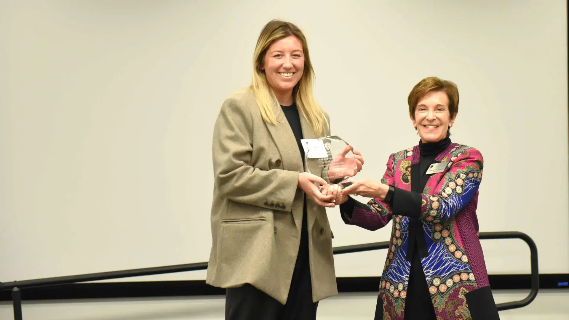 Woman gets award