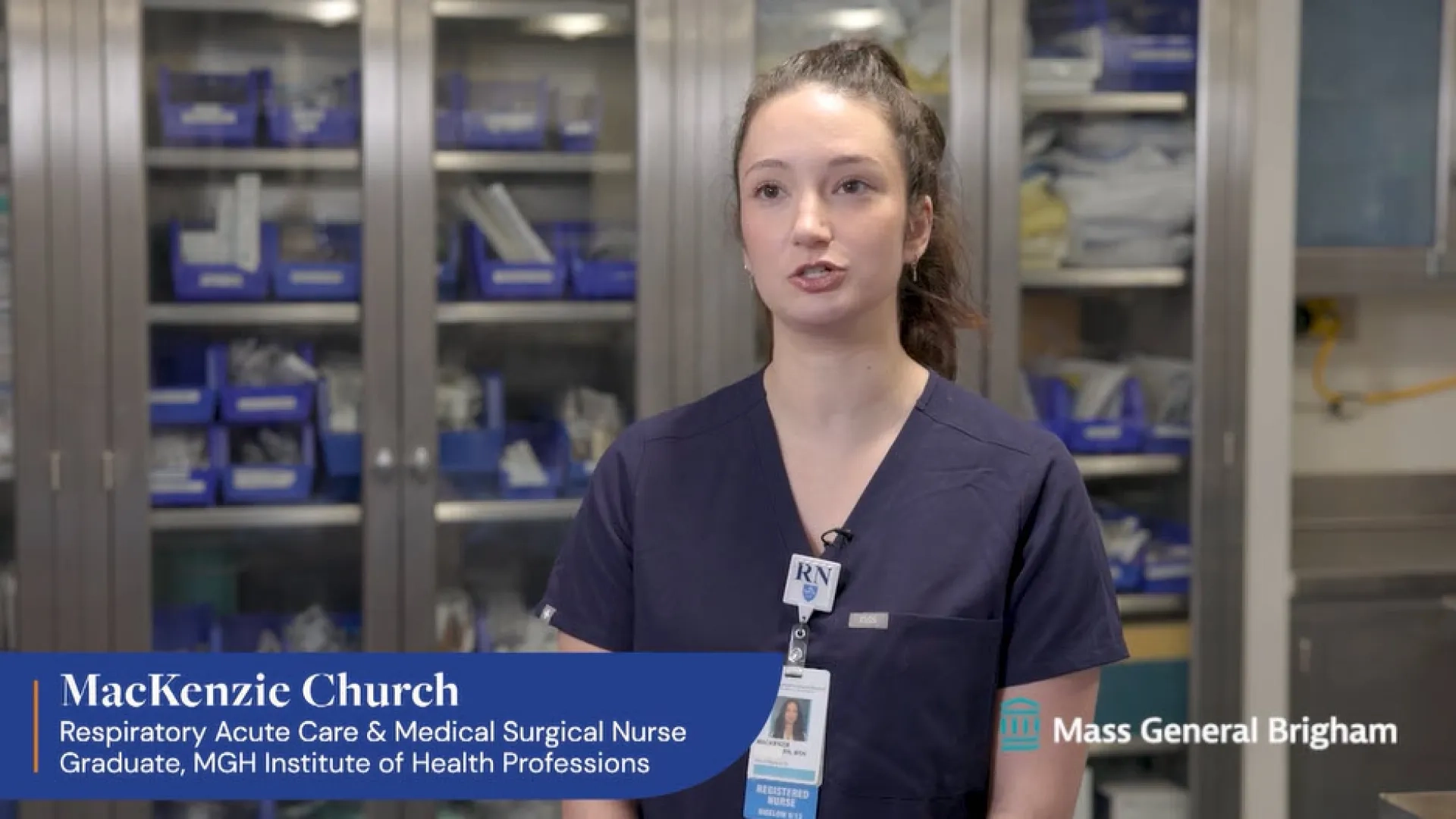 Mackenzie Church, a respiratory acute care and med surg nurse at MGH