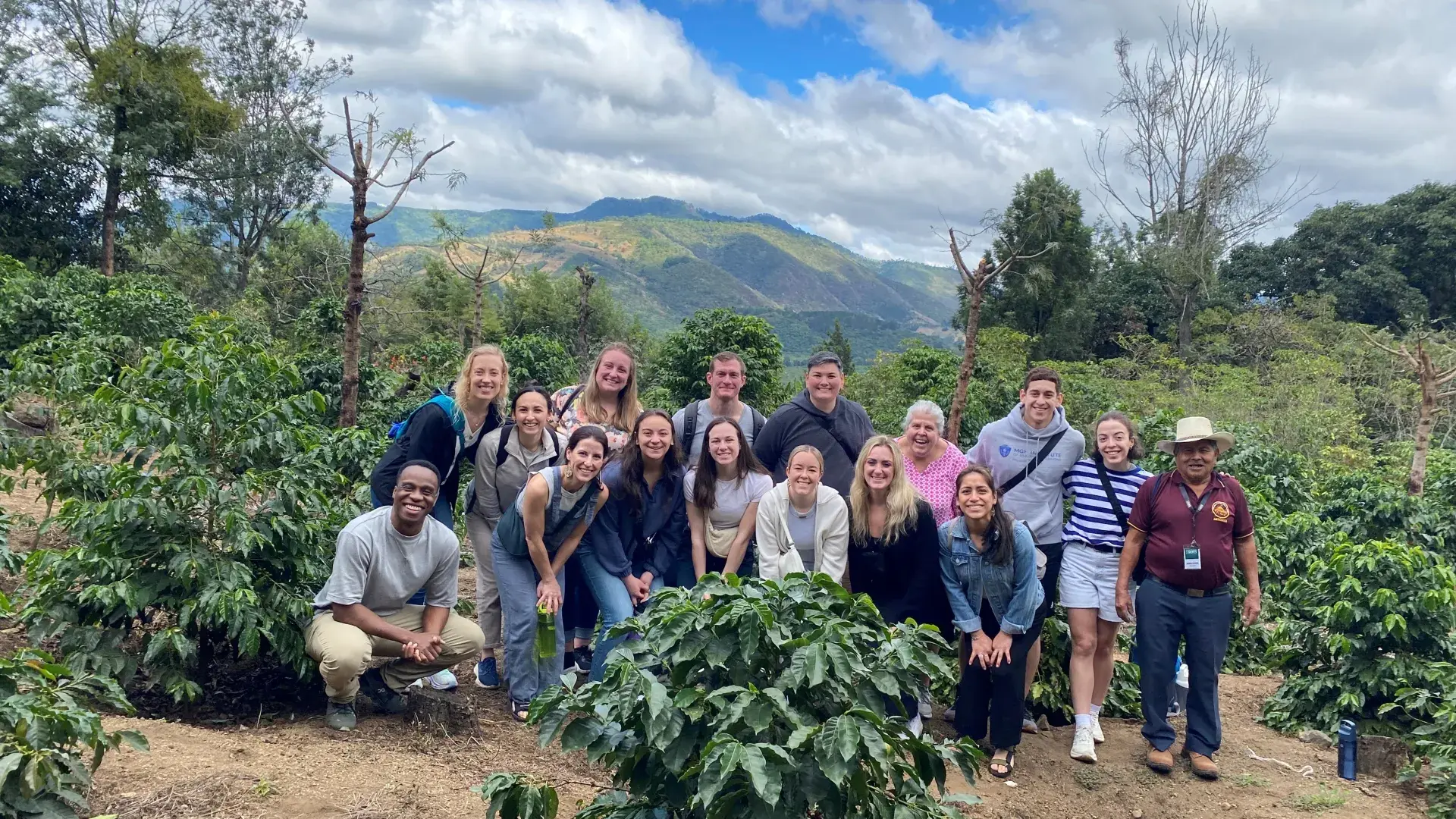 group shot at coffee farm 