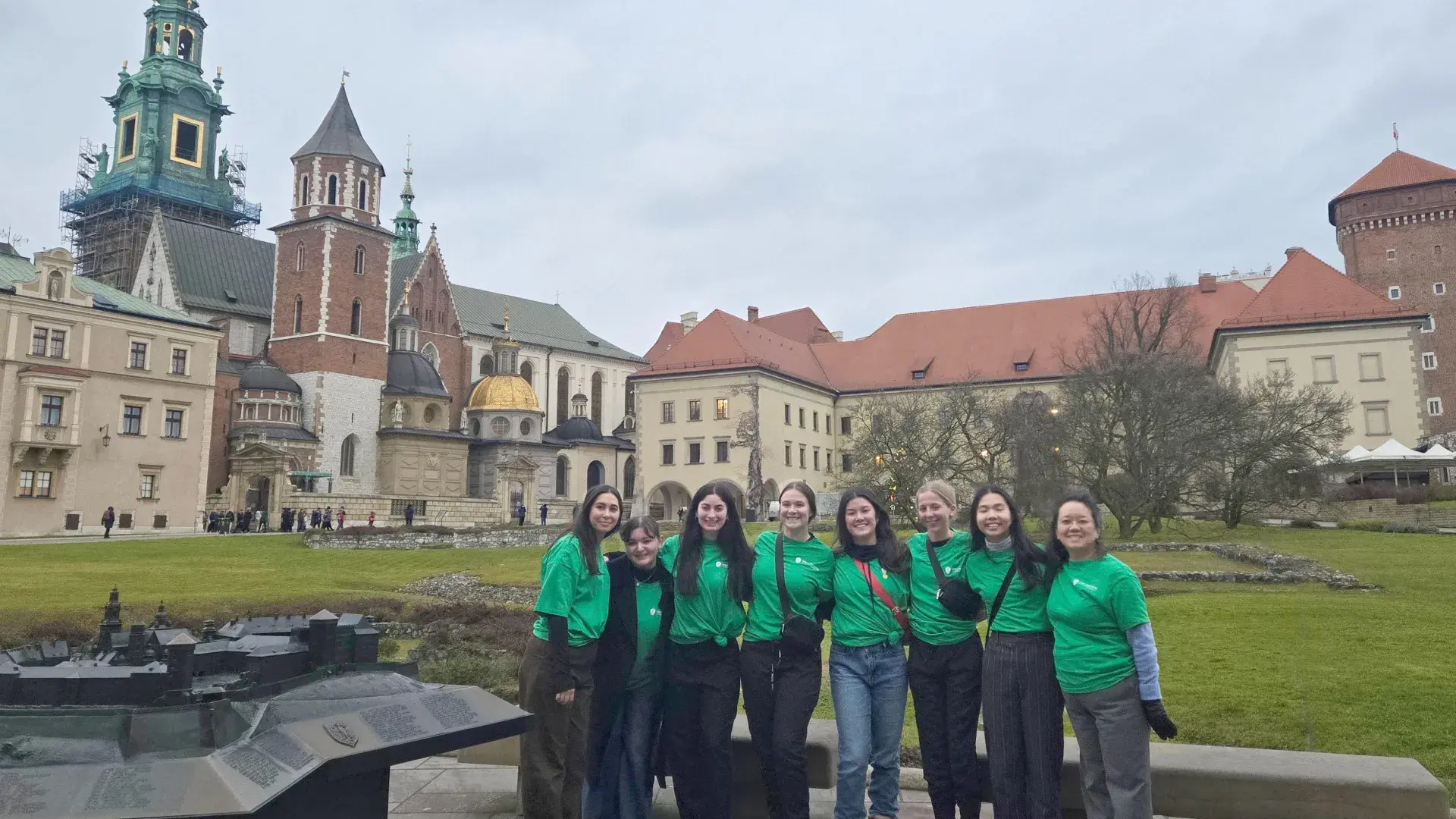 group of audiology students in poland
