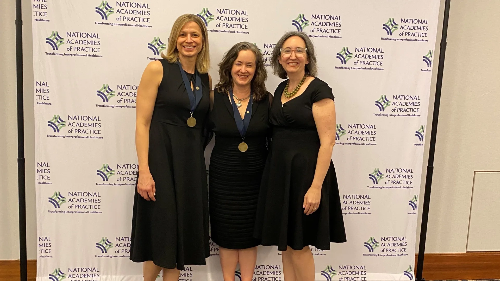 three women posing 