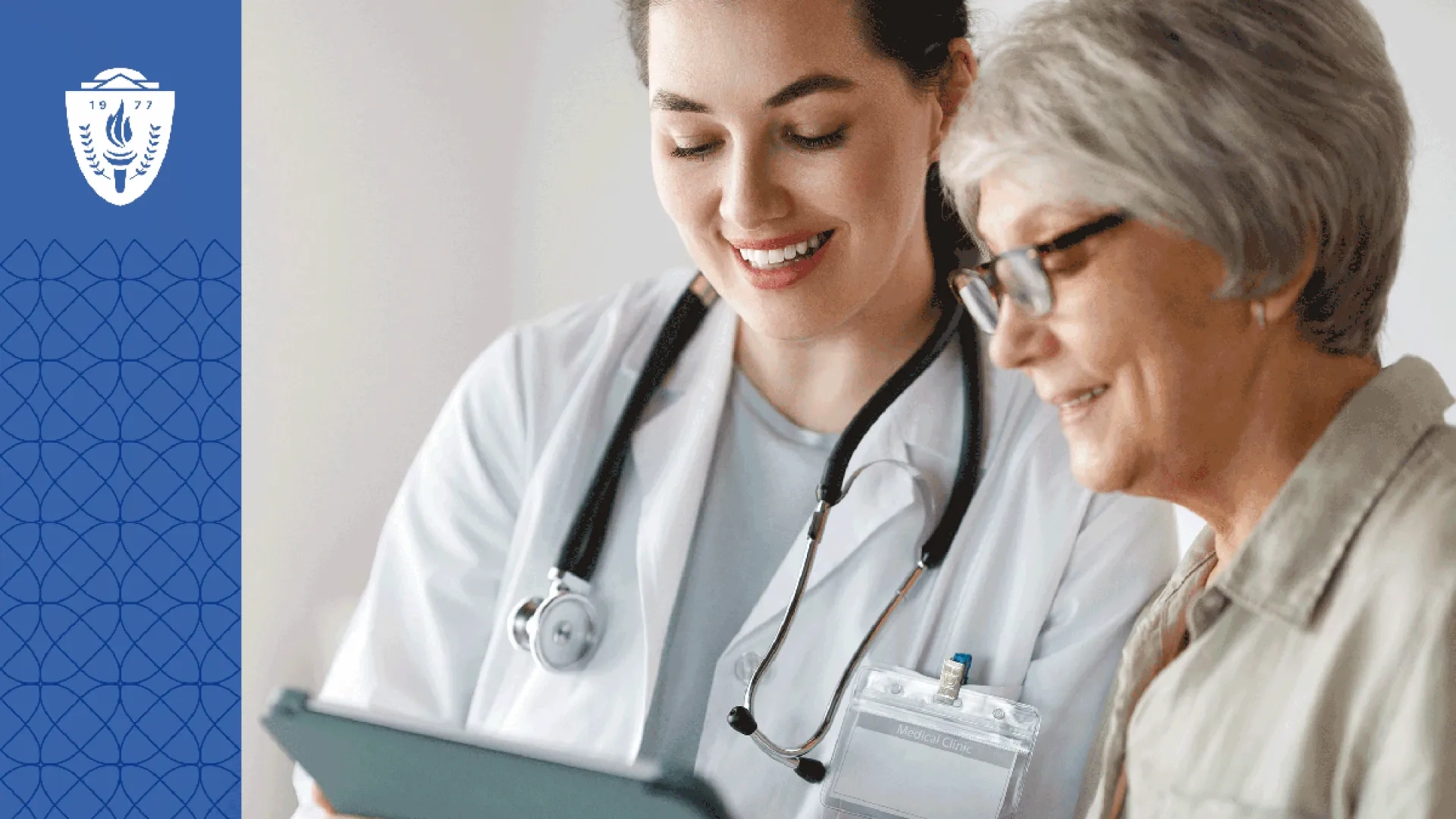 An Adult-Gerontology Primary Care nurse practitioner goes over paperwork with a patient