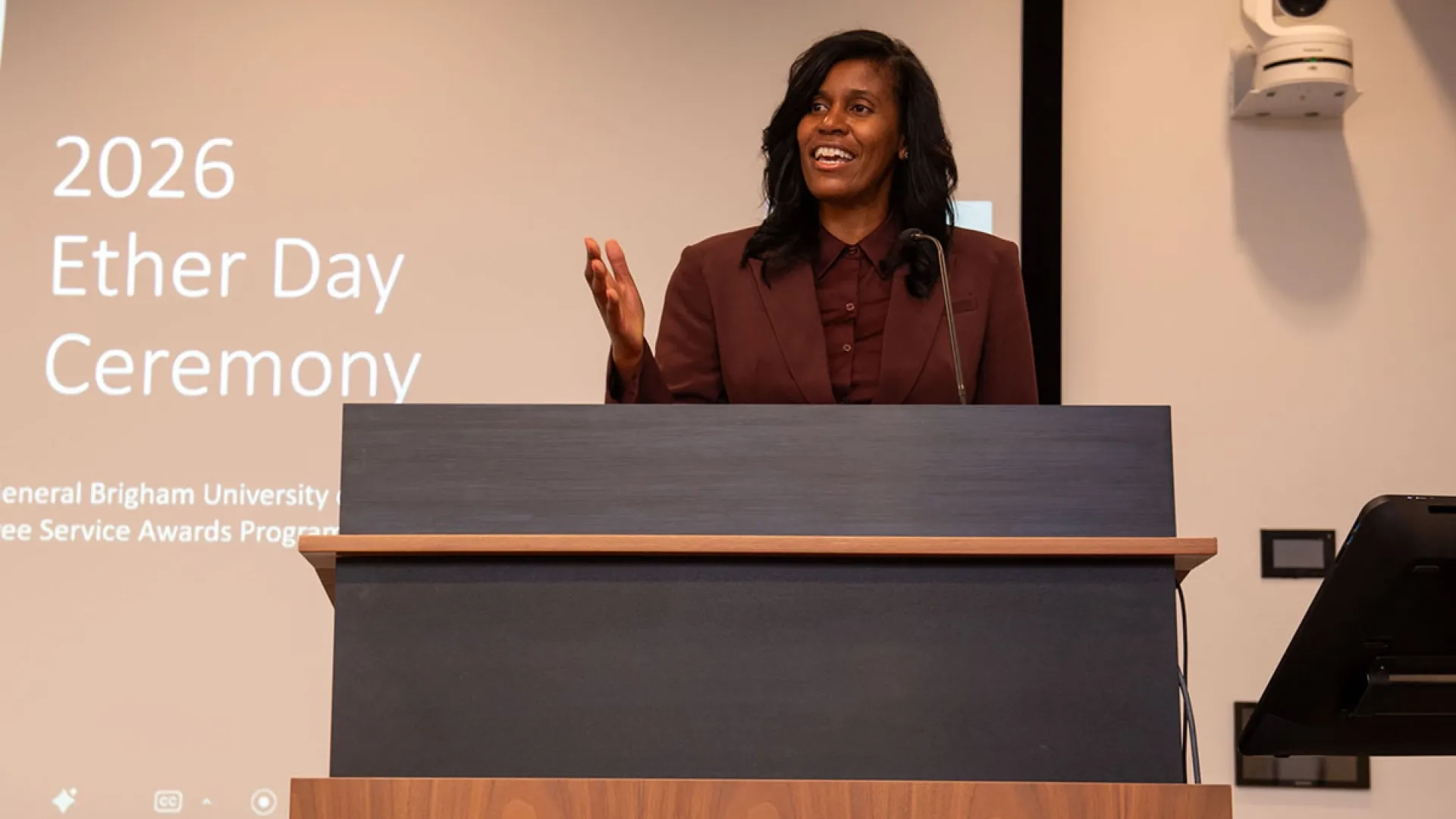 President Jones speaks at Ether Day