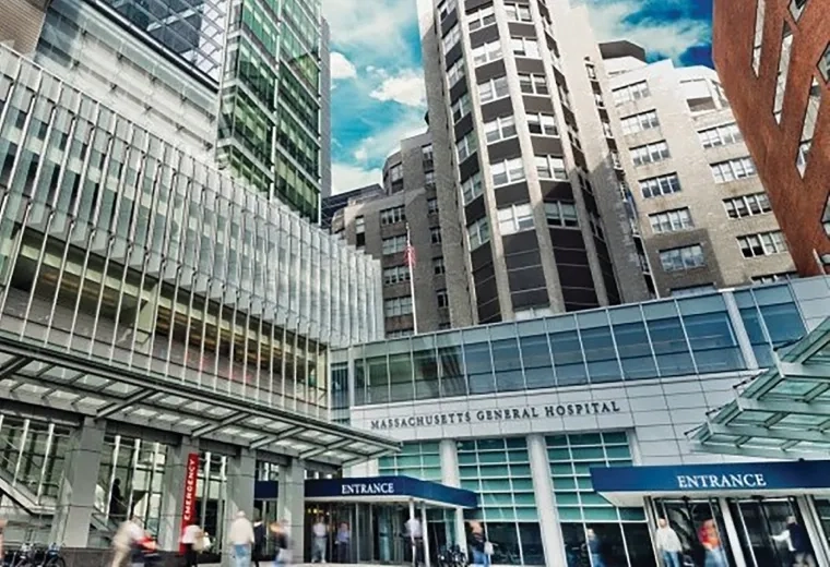 Exterior view of Massachusetts General Hospital