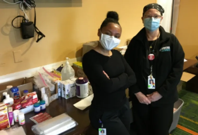NP student Jordana Dalila Baez and faculty Antonia Makoski.