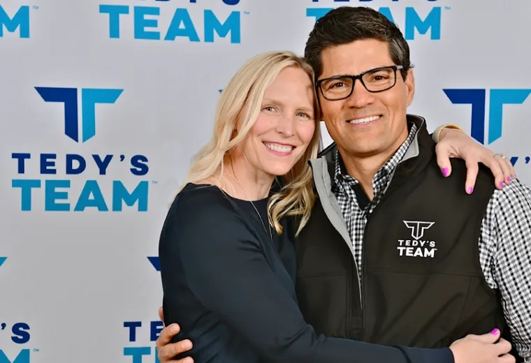 Tedy Bruschi, stroke survivor and former New England Patriot, and his wife Heidi hope the partnership can build a stronger voice for stroke survivors while creating a new model for stroke rehabilitation.