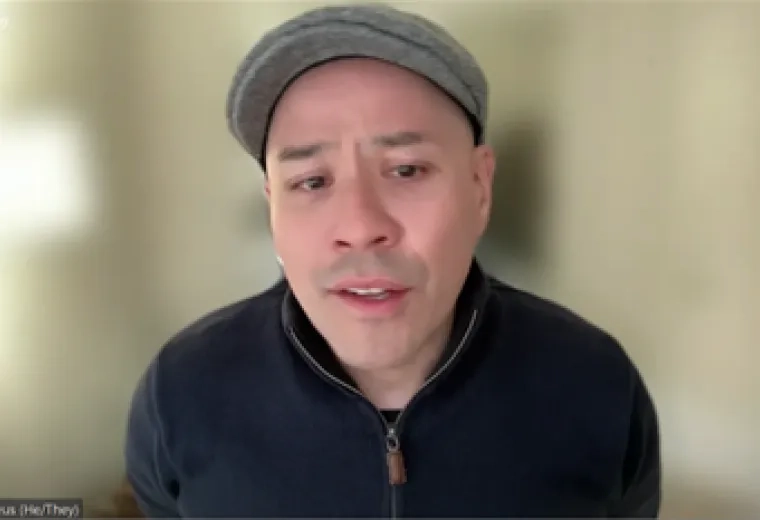 man speaking