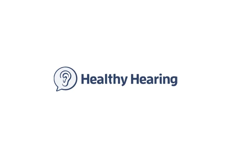 icon of an ear next to the words healthy hearing