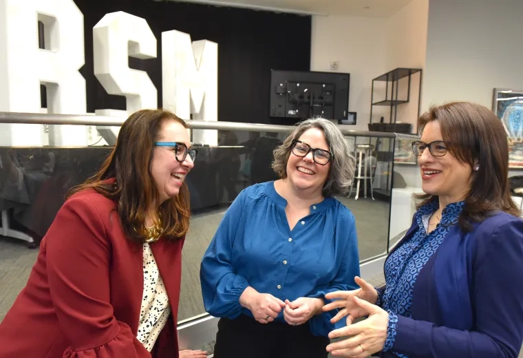 3 women laughing