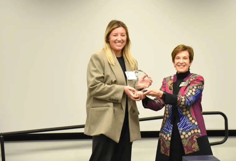 Woman gets award