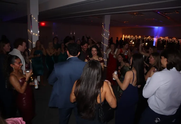 Students dancing