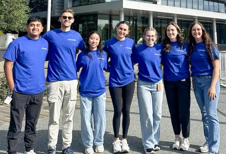 group of students outside spaulding
