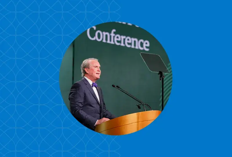 ken white speaks at a conference