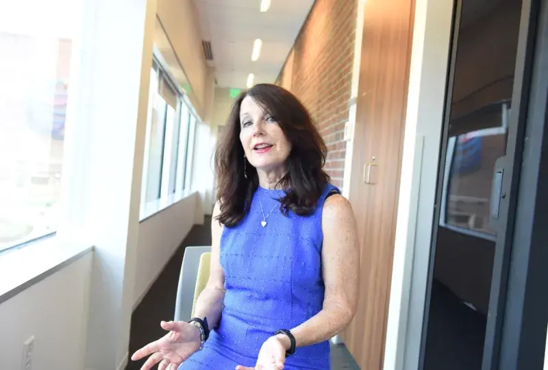 Woman talking