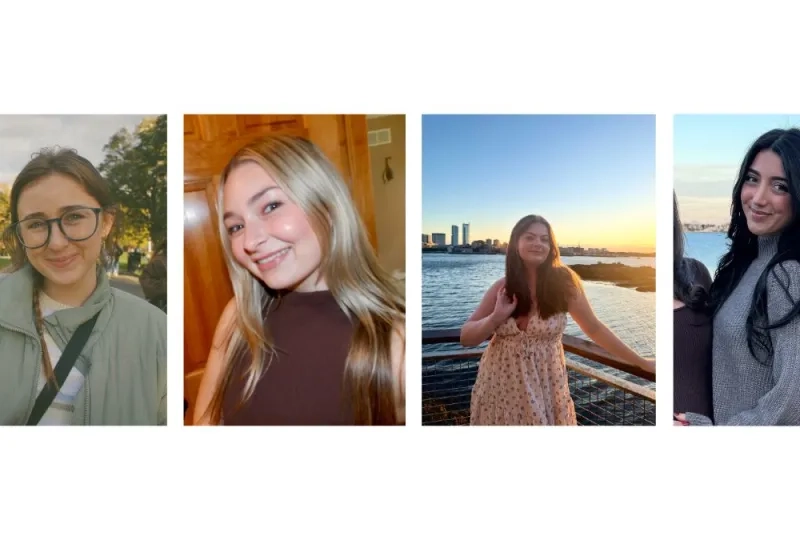 4 photos showcasing 4 different women 