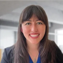 blue shirt/ black blazer