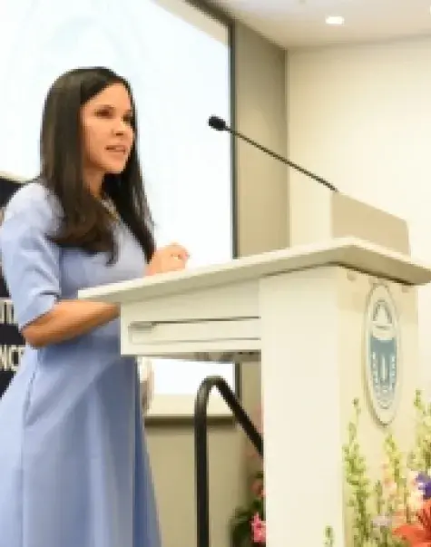 Cynthia Paris gave the keynote address at the CSD Class of 2018’s academic ceremony.