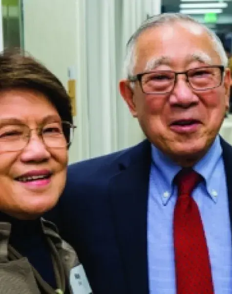 MGH School of Nursing alumna May Chin and her husband Tom