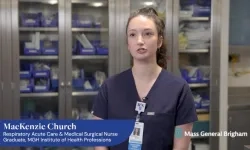 Mackenzie Church, a respiratory acute care and med surg nurse at MGH